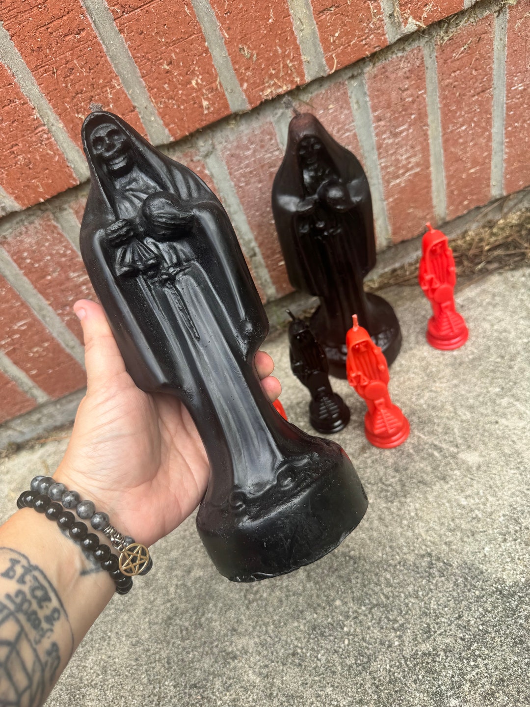 Santa Muerte Ritual Candle Etsy