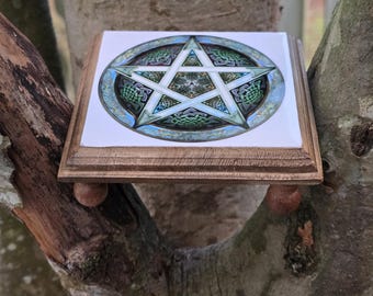 Pentagram Mini Altar Table