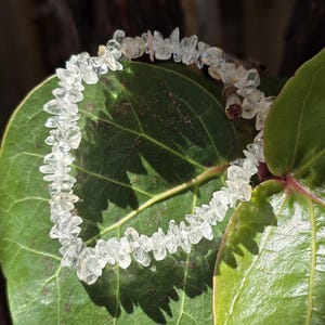 Clear Quartz Chip Bracelet