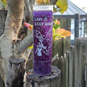 Law Stay Away 7 Day Candle
