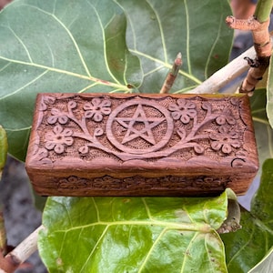 Pentagram Wooden Box - Small