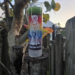Santa Muerte 7 Color 7 Day Candle