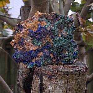 Spécimen azurite malachite