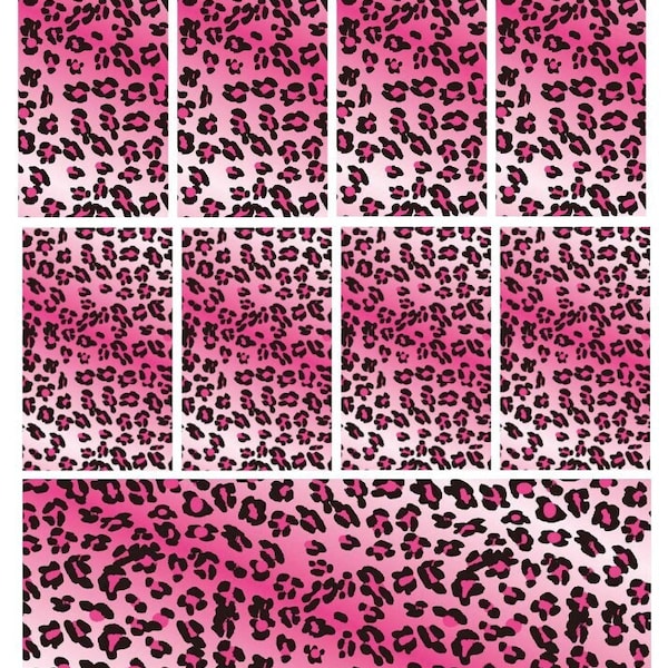 Pink Cheetah Print Waterslide Nail Decals Cheetah Nail Art Christian Nails