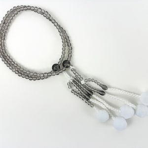 Grey Color Plastic Beads - Nichiren Juzu Beads - SGI Beads - Buddhist Prayer Beads