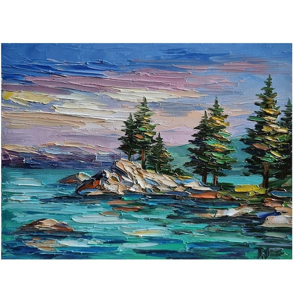 Lake Tahoe Painting - Etsy