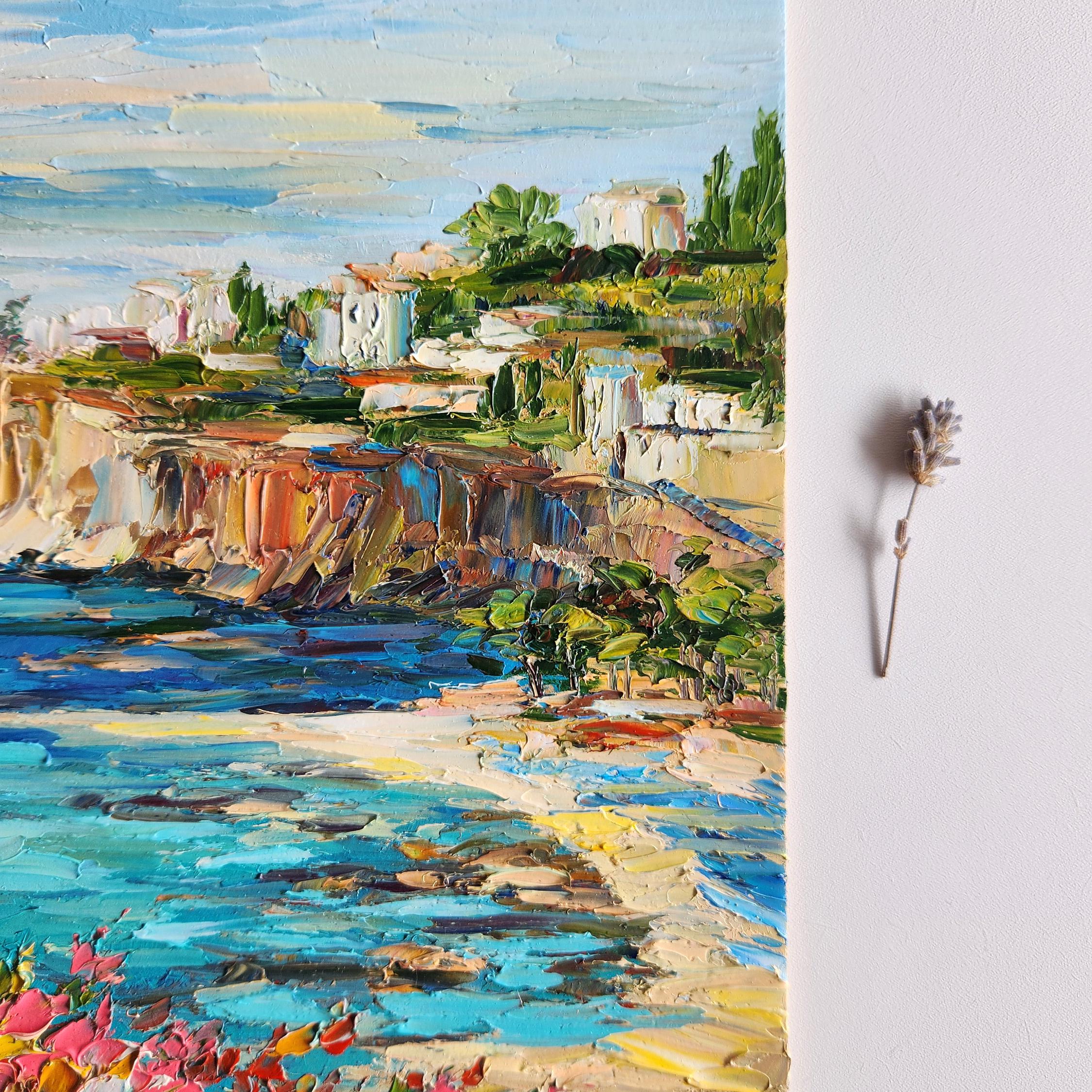 イタリア絵画 シチリア絵画 トンナーラ絵画 海景画 壁アート 8 x