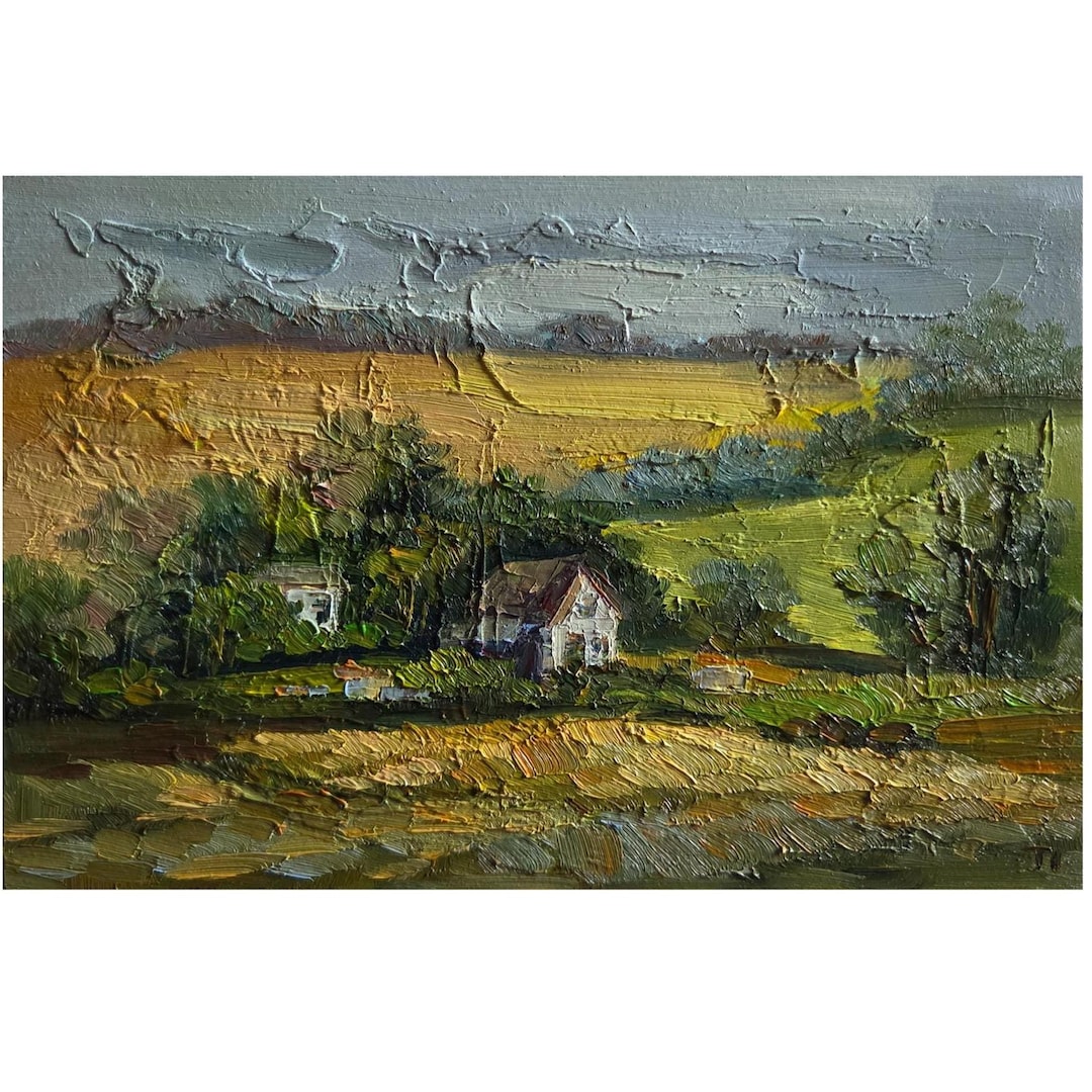 Impasto Ireland Landscape Oil Painting Irish Countryside Art - Etsy