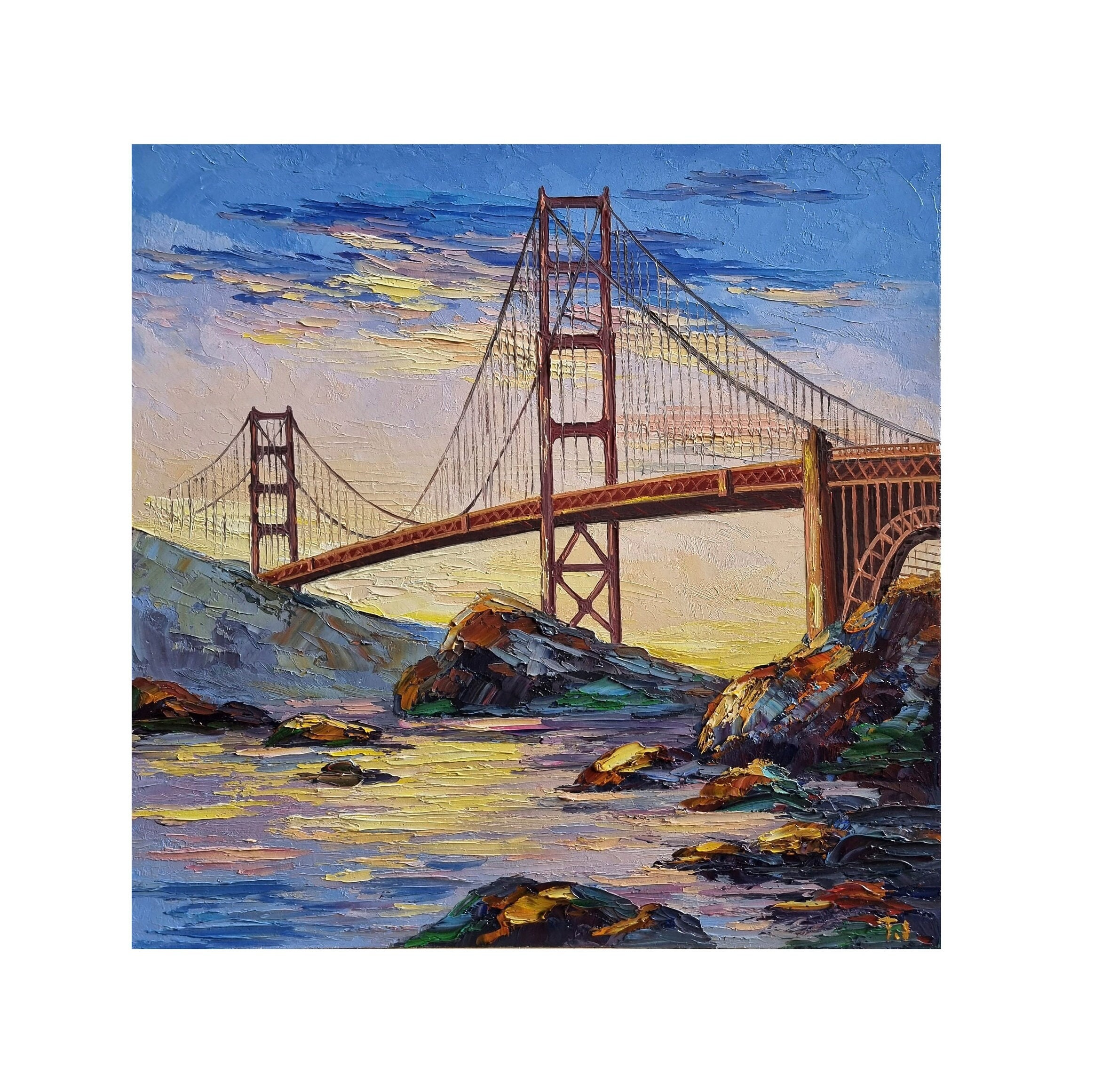 golden gate bridge painting cost