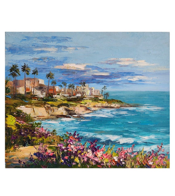 ラグナビーチ カリフォルニア 海岸の絵画 カリフォルニア