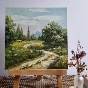 Italy Landscape Tuscany Field Lanscape Wall Art 10 by 10 inches