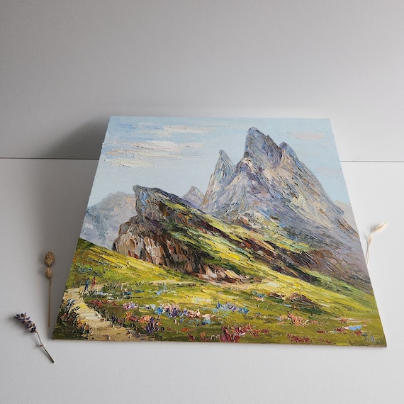 絵画 アルプスの風景画