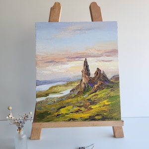 Isle of Sky Painting Scotland Painting Autumn Painting Autumn Wall Art Art Wall 12 by 10 inches