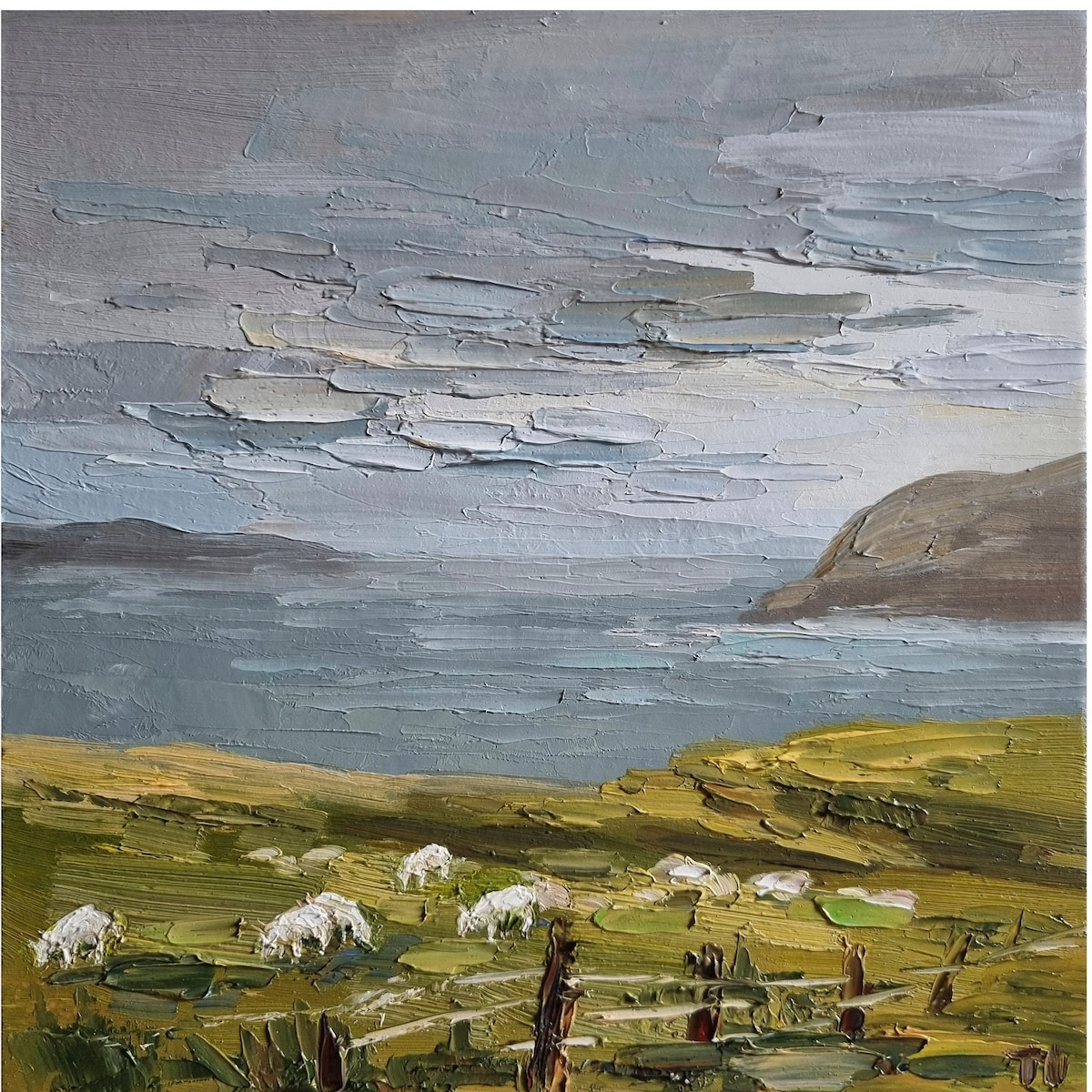 Original Isle of Skye Oil Painting: Scotland Landscape With Sheep - Etsy