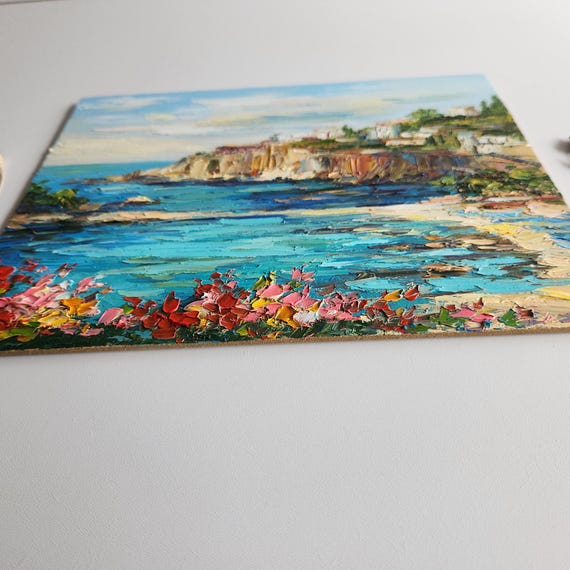 イタリア絵画 シチリア絵画 トンナーラ絵画 海景画 壁アート 8 x 10