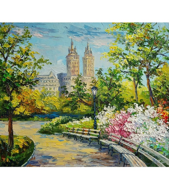 油絵 絵画 【flower park】 油絵 絵画 【flower park】