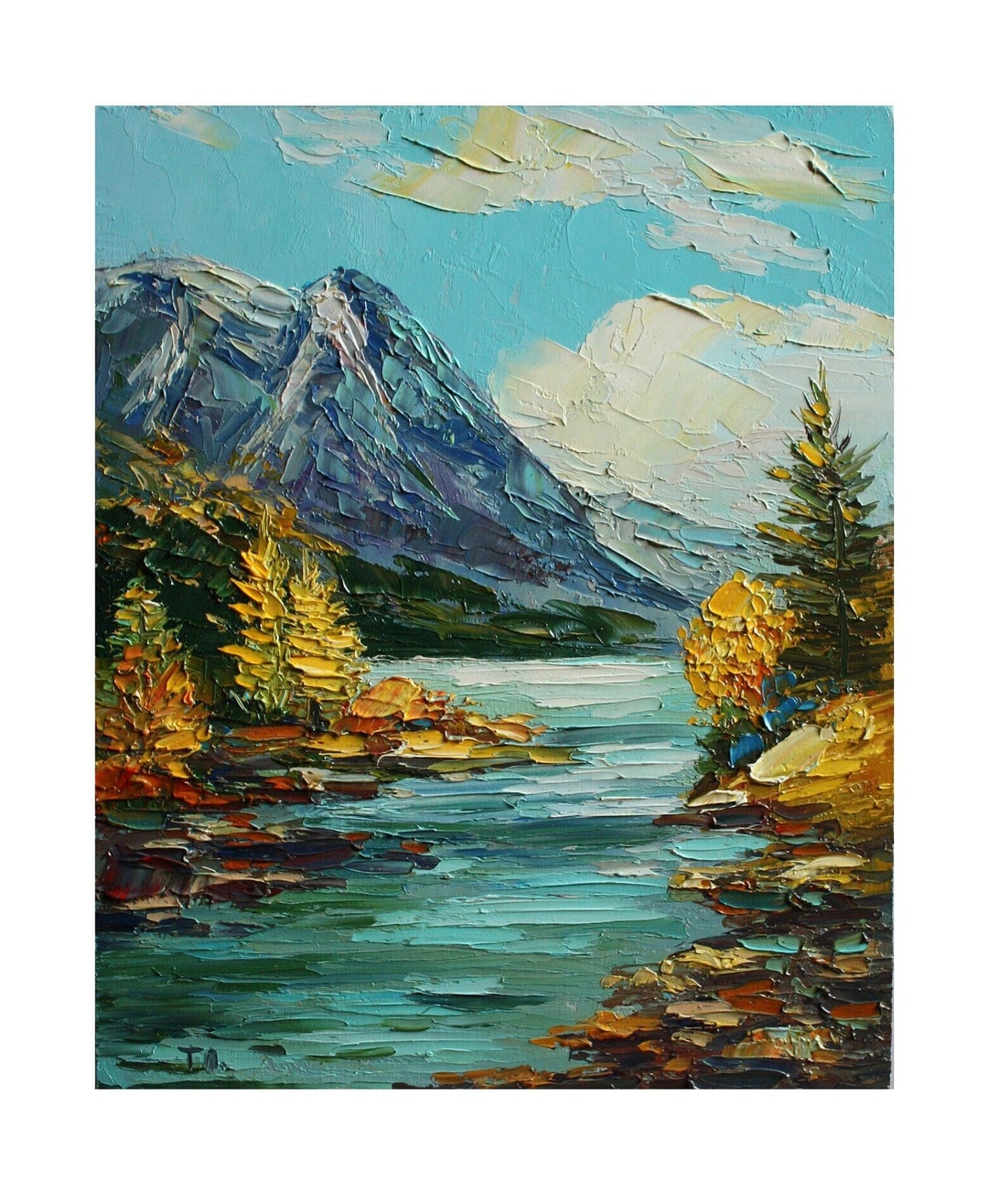 油彩画　『Canada Lake Louise』 Lake Louise, Alberta, Canada - Ascot Studios