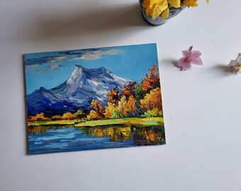 特大サイズ！CanadaカナダVancouverバンクーバー風景画♡アート美術品 バンクーバーの風景画 山のアート ジャスパー国立公園 マリン湖