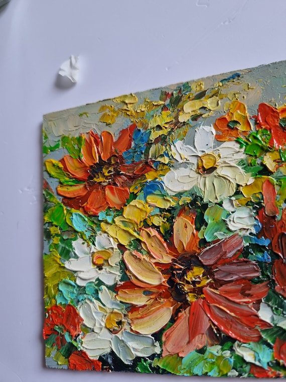 絵画 インテリヤ　絵　油絵　uF6-070101　花 絵画 インテリヤ 絵 油絵 uF6-070101 花
