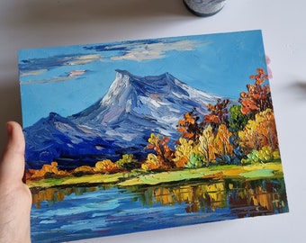 バンクーバーの風景画 山のアート ジャスパー国立公園 マリン湖