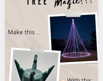 Flagpole Christmas Tree Magic