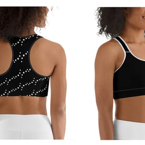 Workout Top, Yoga Top, Racerback Sports Bra, Moon and Stars Sports Bra, Athletic Clothing, Cheer Dance Clothing, Witchy Goth Top