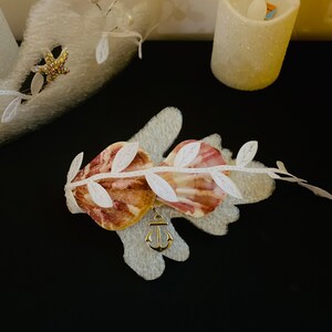 Beach WEDDING Hair Accessories, Bride Hair Comb Barrette, FLOWER Girl or Bridesmaids Hair Piece