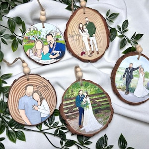 2024 Faceless ornaments on wood. (some examples of detailed background)