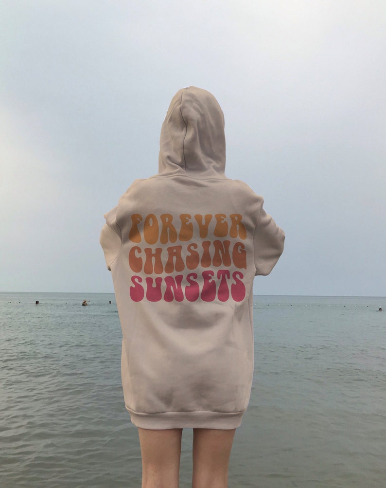Forever Chasing Sunset Hoodie Aesthetic Sweatshirt - Etsy