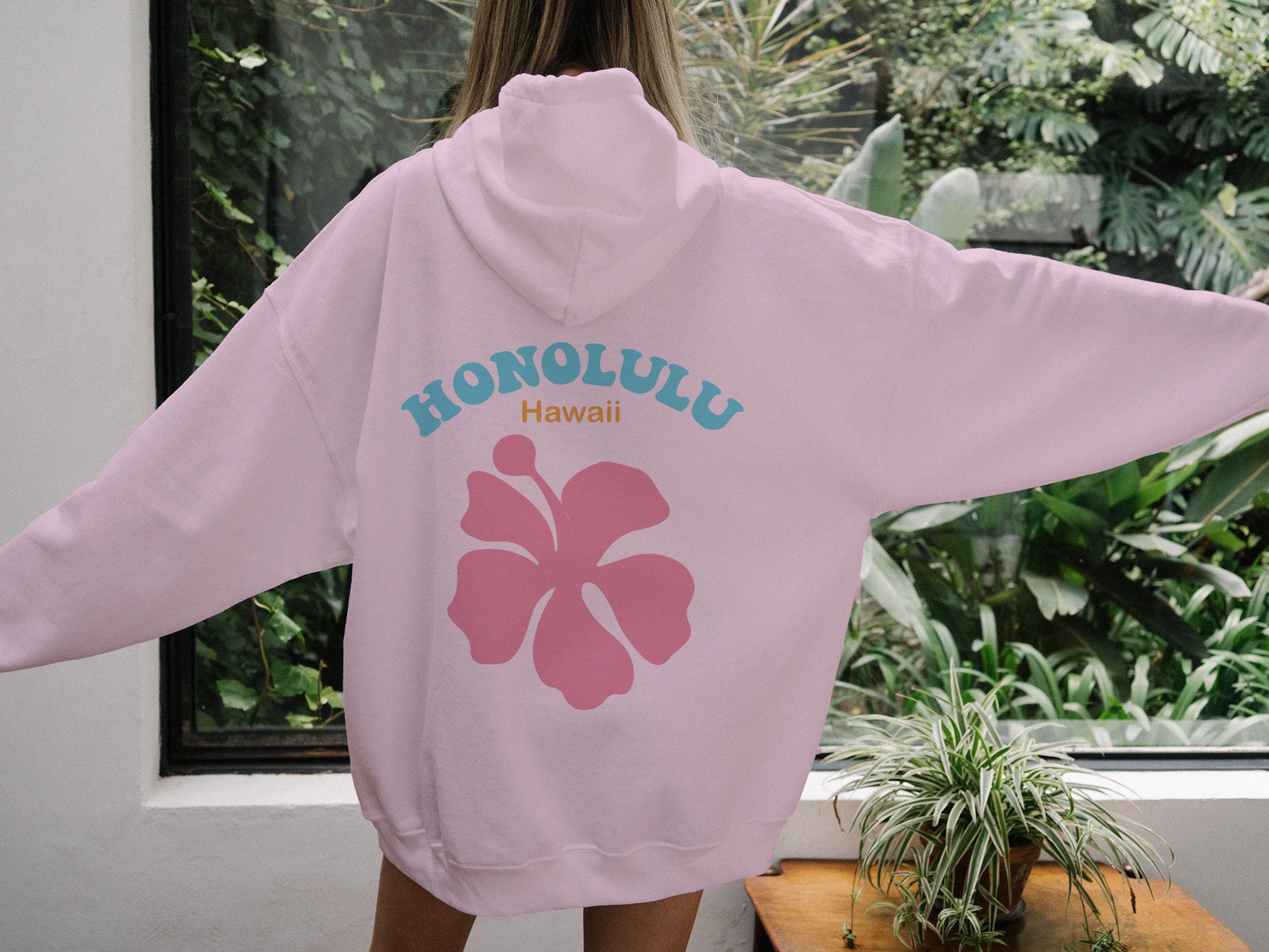 Hoodies Back, Hawaii Pinterest Hoodie, and Words Hoodie Sweatshirt, Hoodie, - on Honolulu Trendy Aesthetic Etsy Hoodie,