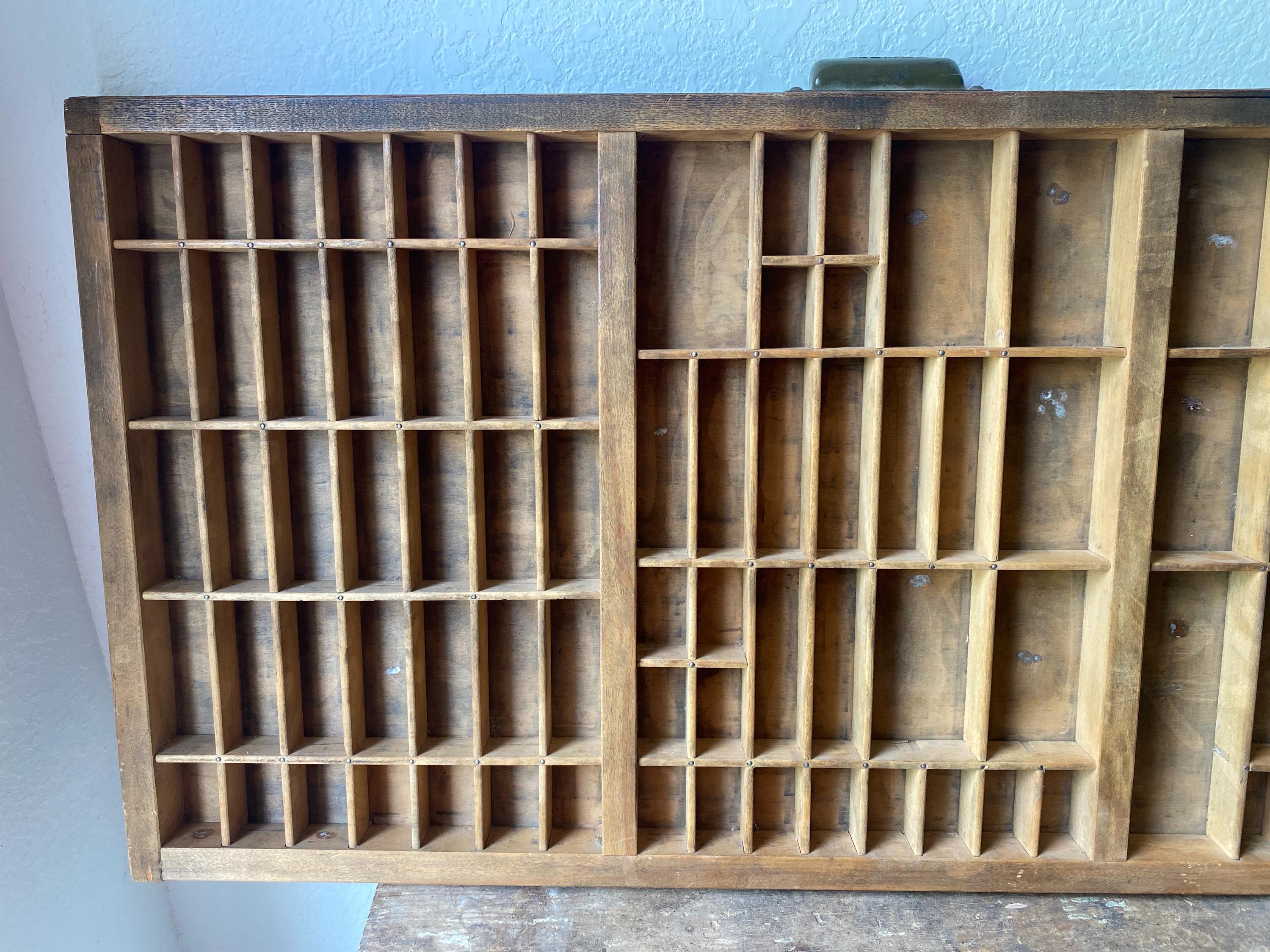 Antique Hamilton Wooden Typesetter Drawer: Shadow Box Display Shelf - Etsy