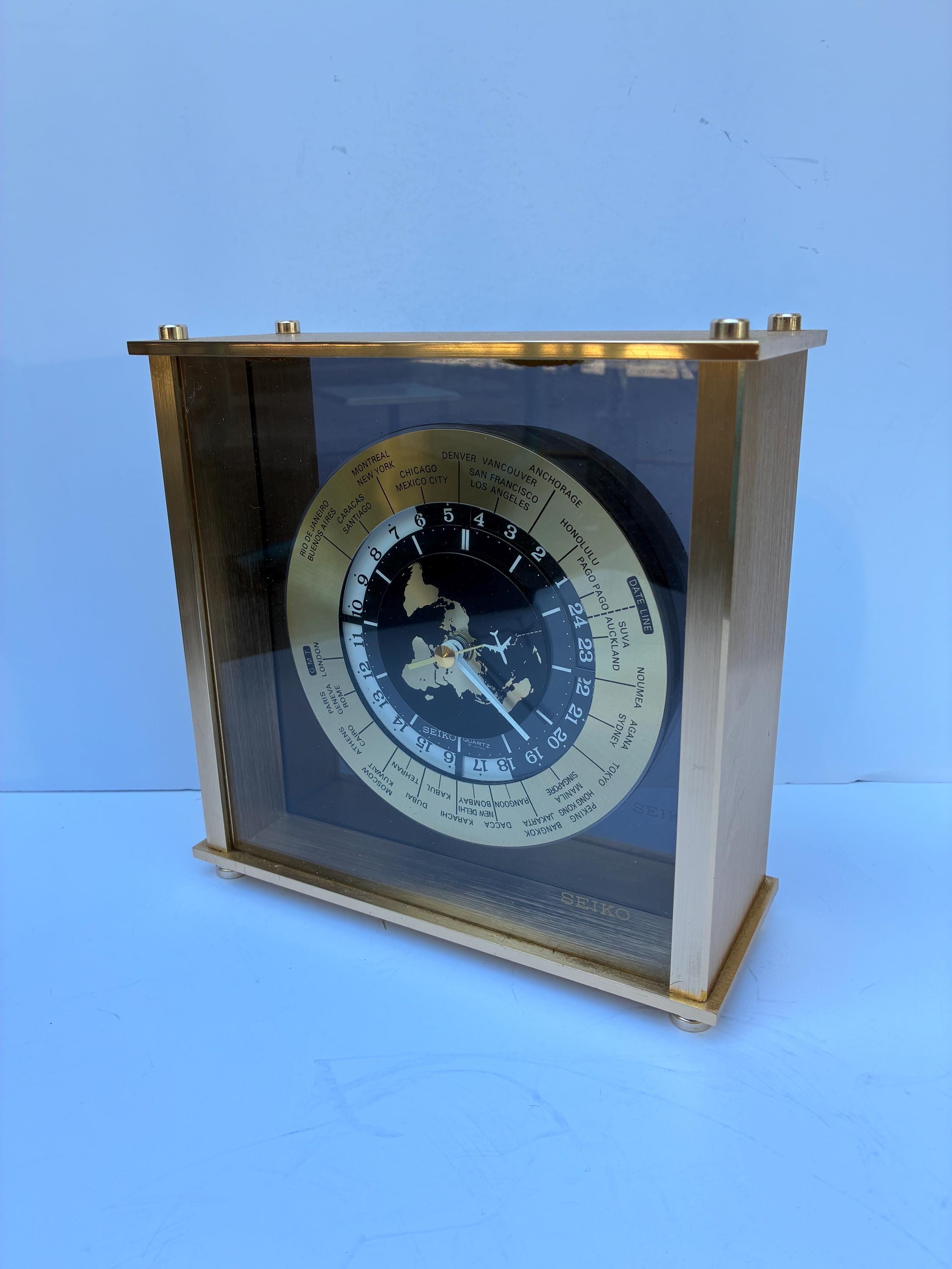 Vintage Seiko Desk Clock - Etsy