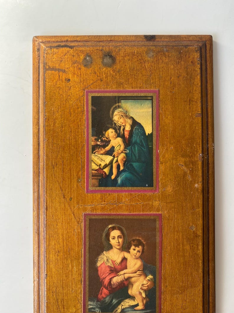 Vintage Italian Florentine Gold Gilt Mother Mary Wall Decor: Religious ...
