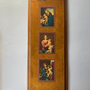 Vintage Italian Florentine Gold Gilt Mother Mary Wall Decor: Religious ...