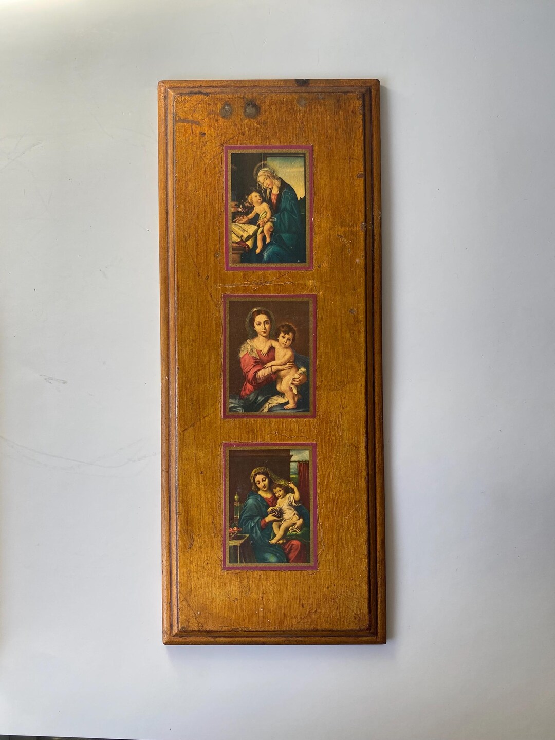 Vintage Italian Florentine Gold Gilt Mother Mary Wall Decor: Religious ...