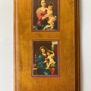 Vintage Italian Florentine Gold Gilt Mother Mary Wall Decor: Religious ...