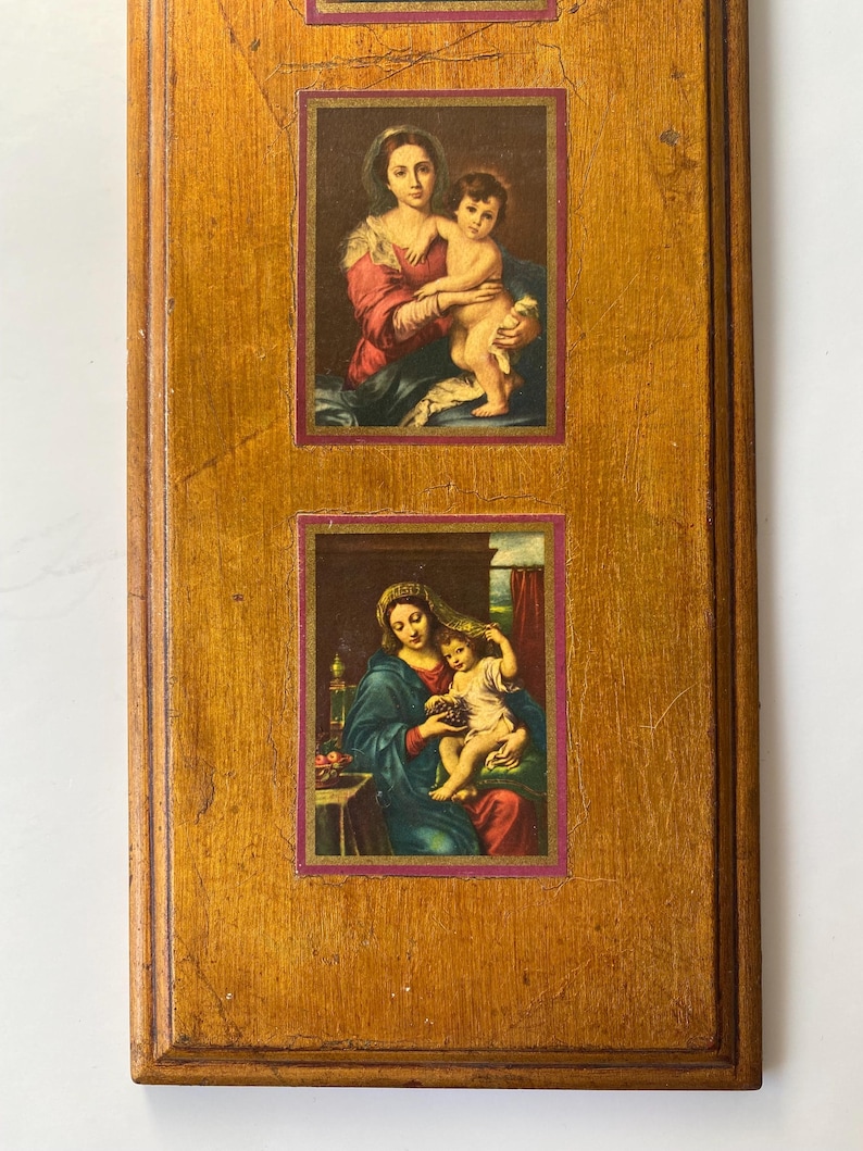 Vintage Italian Florentine Gold Gilt Mother Mary Wall Decor: Religious ...