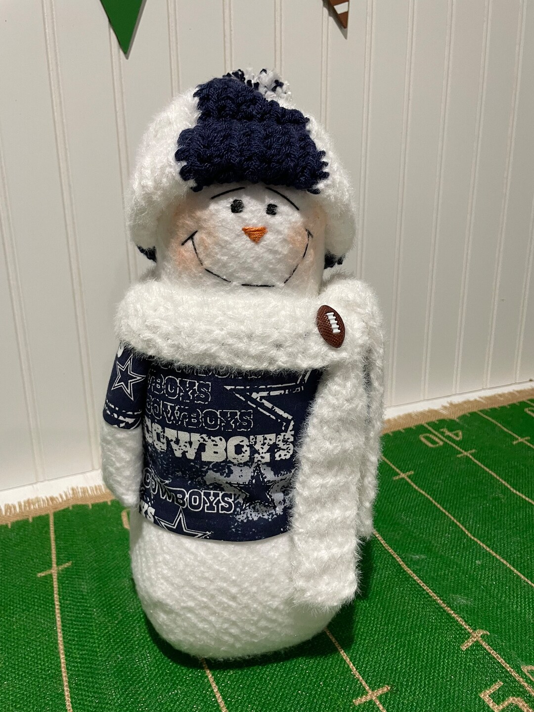 Dallas Cowboys Handmade NFL Snowman Etsy