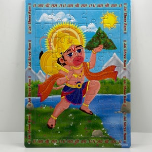 Hanuman Hindu toy,God jigsaw puzzle age 3-5 | Diwali gift kids activity | Ramayan Hanuman Chalisa | Hanuman Jayanti | Raksha Bandhan present
