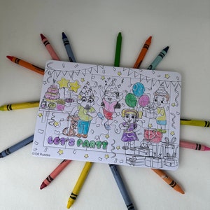 Einzigartige Kindergeburtstag-Partytaschen-Ideen | Farbe in Puzzle Spaß dafür Aktivität | Schul- oder Hochzeitsrückgeschenktütenfüller | im alter von 5-8 Jahre alt