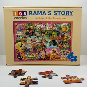 Rama&#39;s Story - Hindu Gods Ram, Sita, Hanuman puzzle on the Ramayana | Rama toy | Diwali story explained | festival of lights kids gift game