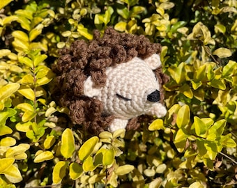 Crochet Hedgehog Plush: Handmade Acrylic Yarn Amigurumi Toy