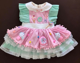 Candy Land Mini nuestro colorido vestido corto de fiesta - Etsy España Candy Land Mini nuestro colorido vestido corto de fiesta - Etsy España