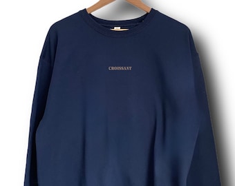CROISSANT Sweatshirt | Fauler Sonntagsclub | Croissant Sweatshirt | Unisex Sweatshirt für Erwachsene | Benutzerdefinierte Sweatshirt |