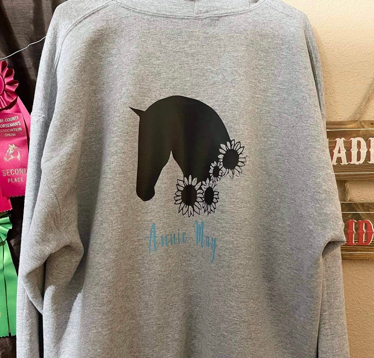 custom horse sweatshirts