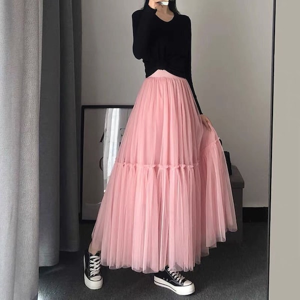 Pink Tulle Skirt - Etsy