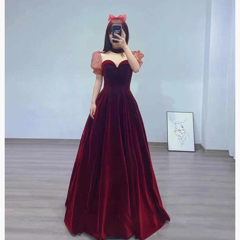 Red Prom Gown Dress Bridesmaid Dress Tulle Long Dress - Etsy
