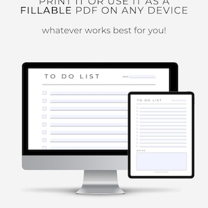 Minimal to Do List Printable Simple Tasks List Template - Etsy