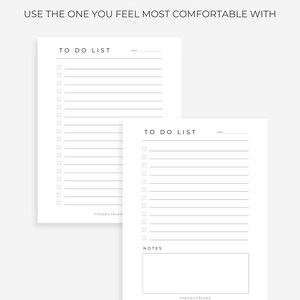 Minimal to Do List Printable Simple Tasks List Template - Etsy