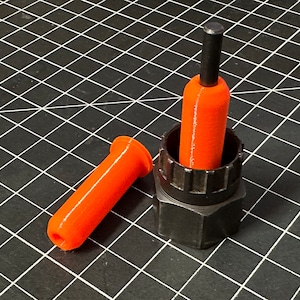 Thru-axle pin for QR cassette tools